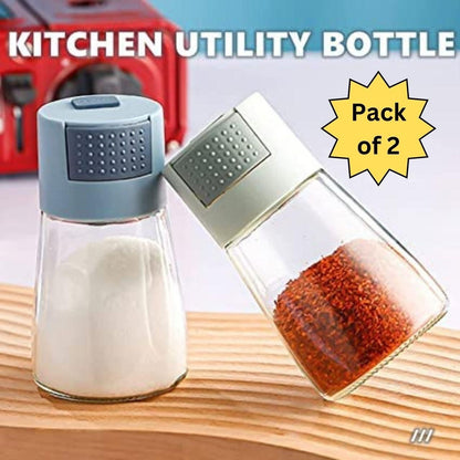 Measuring Salt Control Seasoning Bottle (Pack of 2)