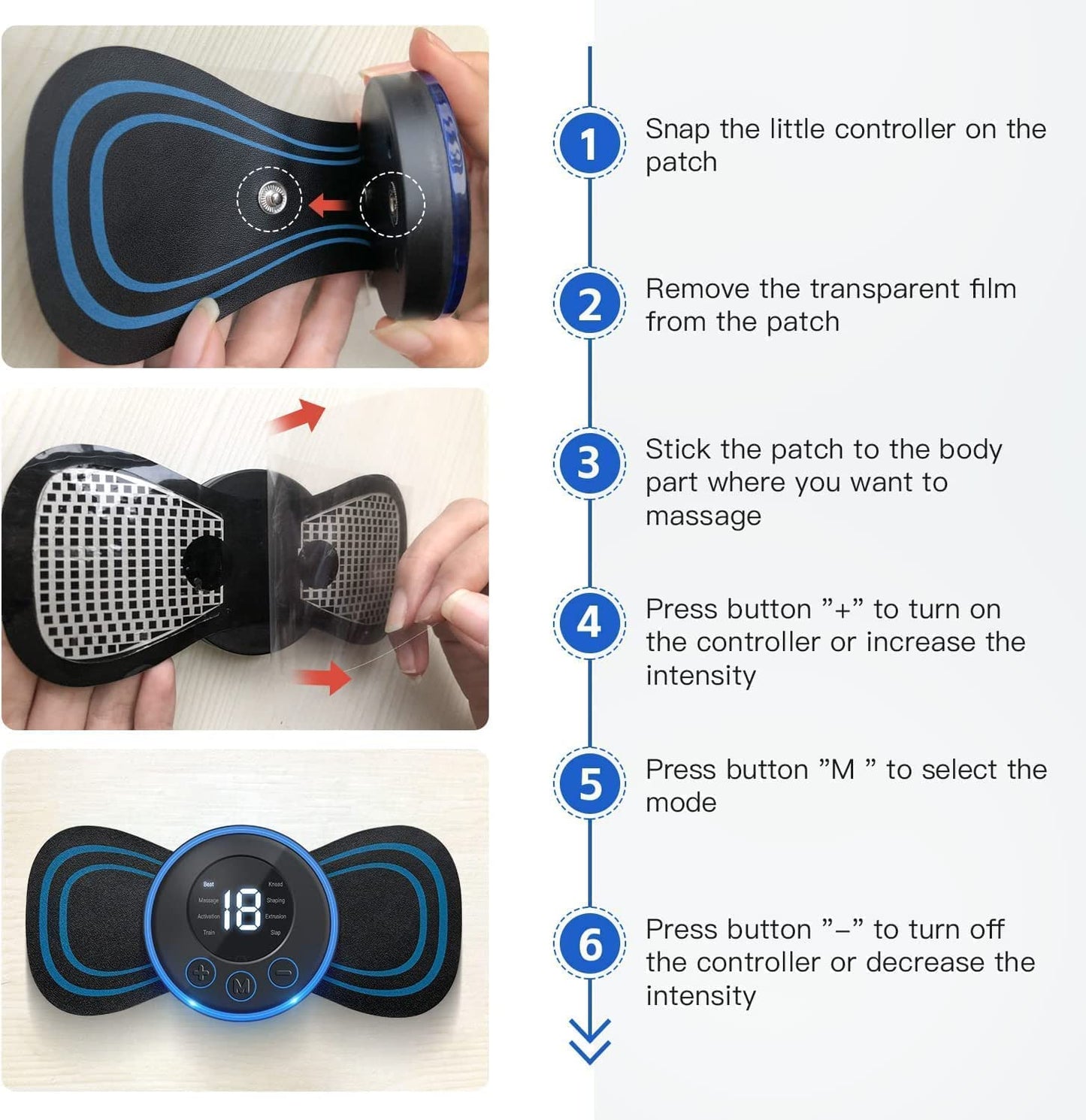 Butterfly Shap EMS Massager