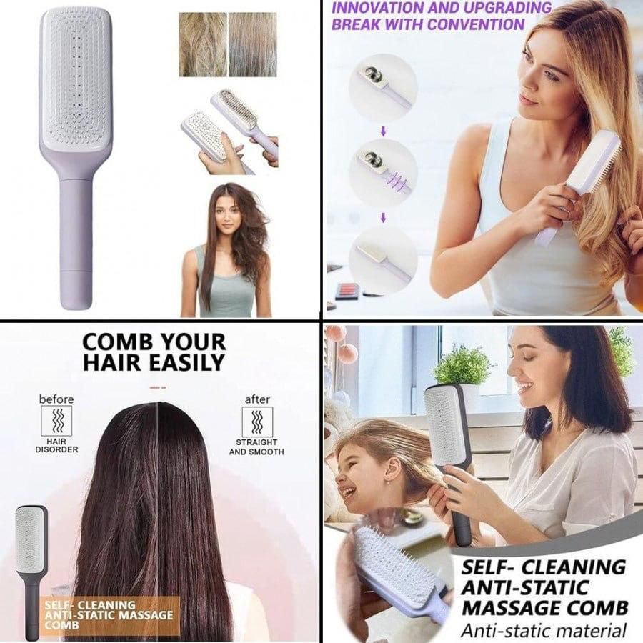 Self-cleaning Anti-static Comb for Adults and Kids