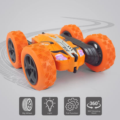 Super 360� Car Double Sided Rotating RC Stunt Car, Remote Control Car Toy