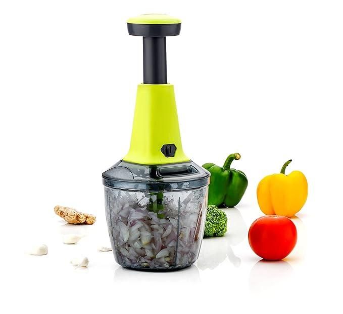 Manual Hand-Press Vegetable Chopper 1000ml