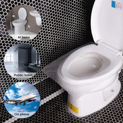 Disposable Waterproof Toilet Seat Covers (50Pcs)