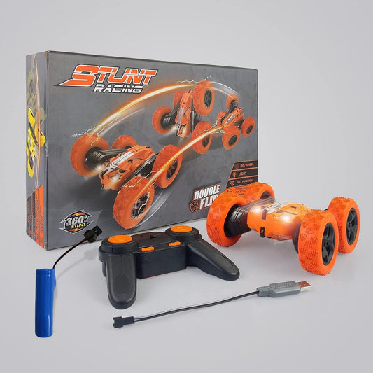 Super 360� Car Double Sided Rotating RC Stunt Car, Remote Control Car Toy